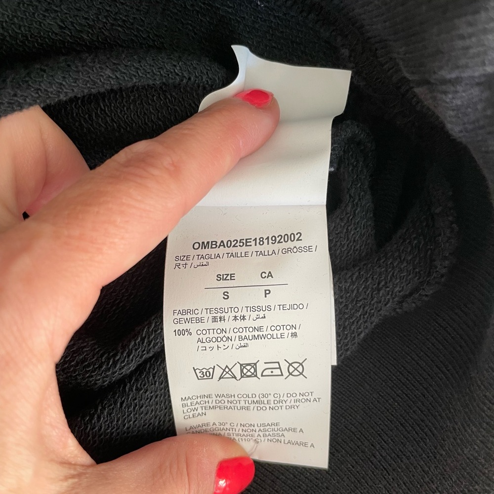 Off-White x Virgil Abloh Sweatshirt 2013 Main Label Black Arrows Size S - Picture 6 of 7